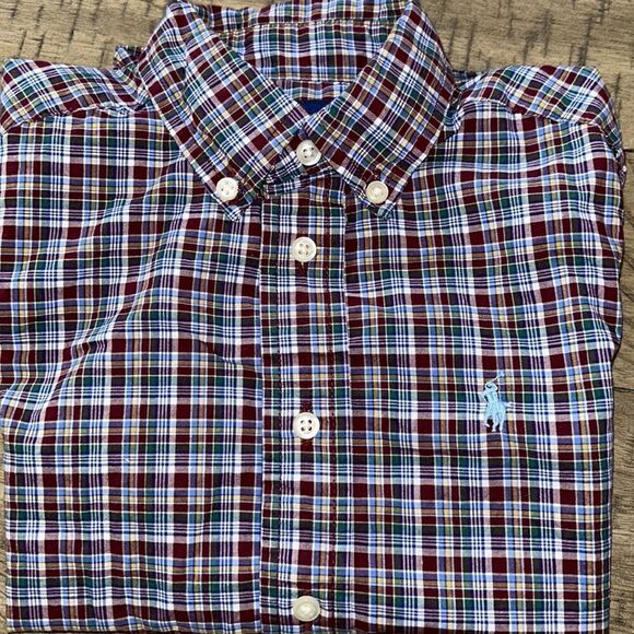 Ralph Lauren 💯 Cotton Natural Stretch Short Sleeve Shirt Unisex - Picture 1 of 17